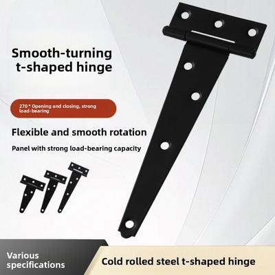 3/4/6inch Door Hinges Heavy Duty Wrought Hardware for Wooden Fences Yard Barn Door Cabinet