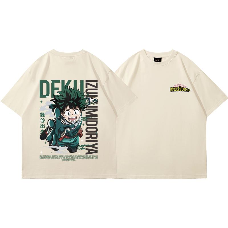 My Hero Academia Anime Super Cool Printed Summer High Quality Men's 100% Cotton T-Shirt Casual Breathable Street Men's Tops