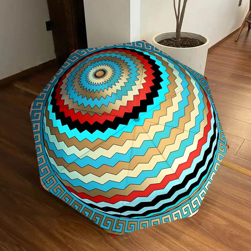 

1pc Mandala Automatic Open/Close Umbrella, Formal Events - Ideal Gift for Family or Friends, Outdoor Accessory yy251211264