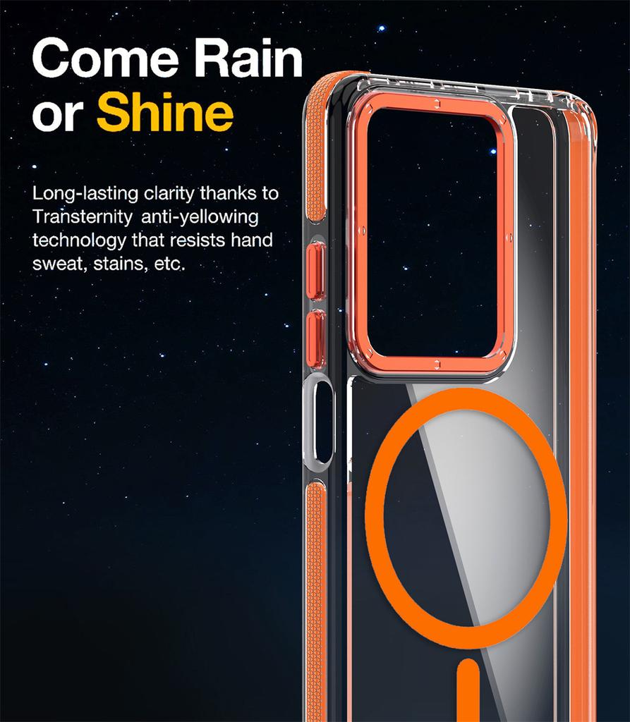 Luxury Shockproof Magnetic Clear Case for Redmi Note 14 13 12 Pro Plus 4G 5G  Magsafe Cover for Xiaomi PocoX7 Pro 14T Pro Fundas