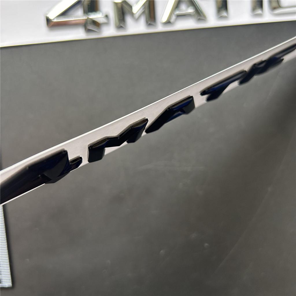 For Mercedes Benz A B C E G S ML SL CL GLA CLA Class AMG 4MATIC 4 MATIC Trunk Chrome Matte Black Letters Emblem Badge sticker BN5