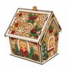 Four-sided DIY Pearl Art Kit Rhinestone 3D House Ornament  Holiday Gift