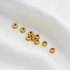 Gold-Plated Hollow Lace Spacer Beads, 5mm, Large Hole for DIY Jewelry Crafting