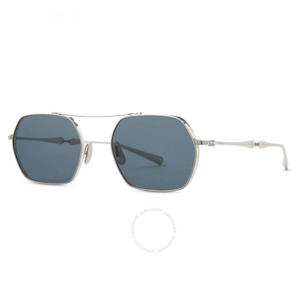 

Mr. Leight Ryder S Semi Flat Presidential Blue Geometric Unisex Sunglasses ML4028 PLT SFPRESBLU 52