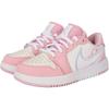Jordan Air  1 Valentines Day Comfortable Versatile Low-Top Kids Basketball Shoes Unisex Sneaker Pink White HQ2024-602