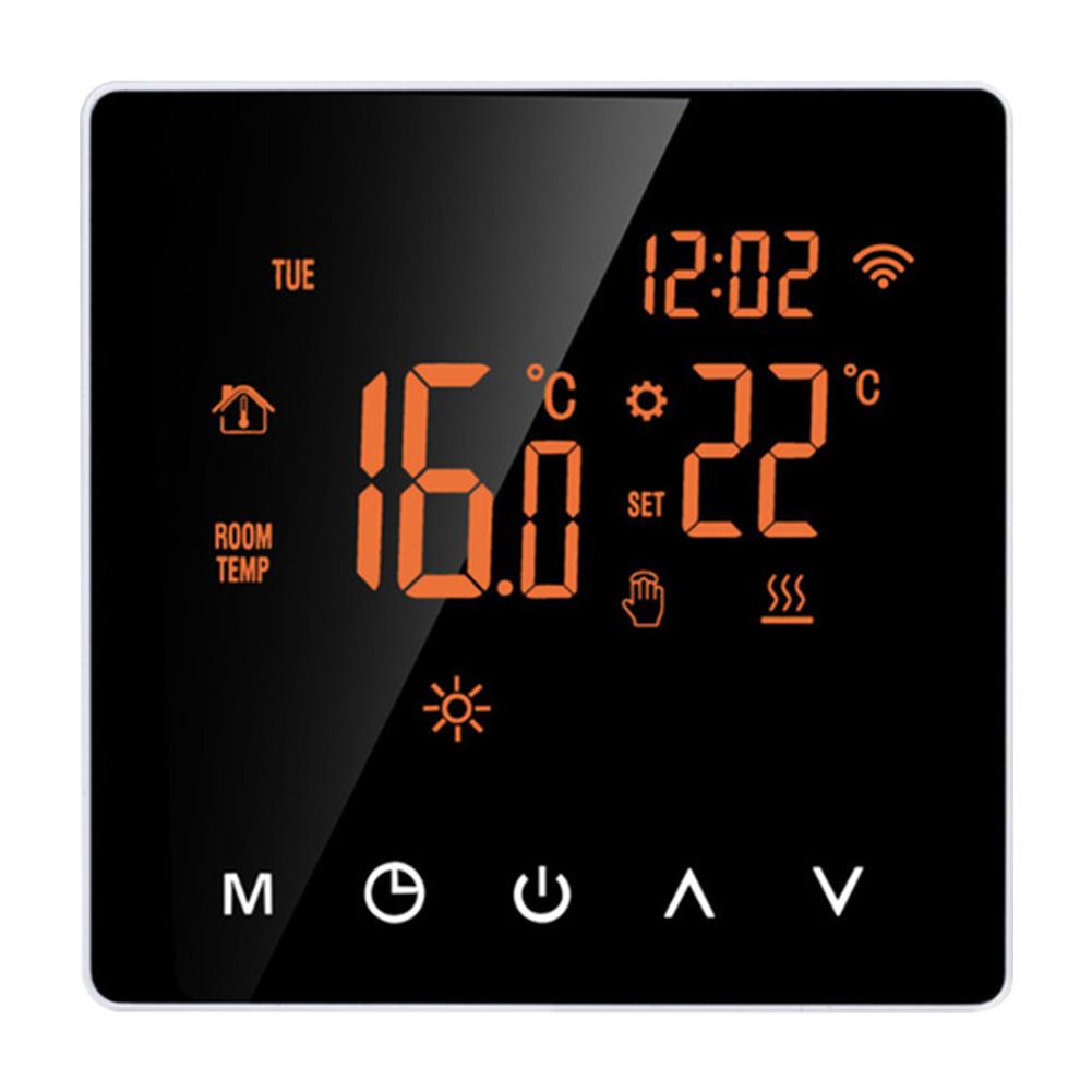 

For Tuya Smart WiFi Thermostat for Water and Gas Boiler Systems with LCD 3A Output Compatible with 110 230V AC Voltage Range