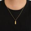 Fourpin Small Gold Necklace European Hip Hop Rap Trendy Ins Minimalist Style Easiest for Match Titanium Steel Clavicle Chain Men and Women