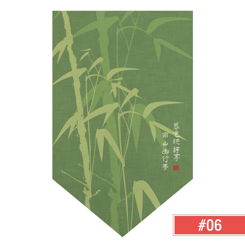 Chinese Half Curtain Ancient Style Lotus Printed Pennant Kitchen Door Short Curtain Home Bedroom Window Decor Window Shade