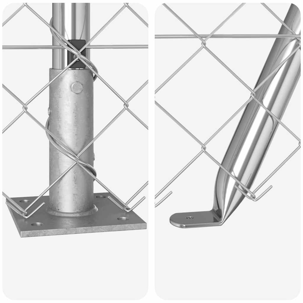 Welded Wire Fence with Concrete Foundation 25 x 0.4 m (W x H)