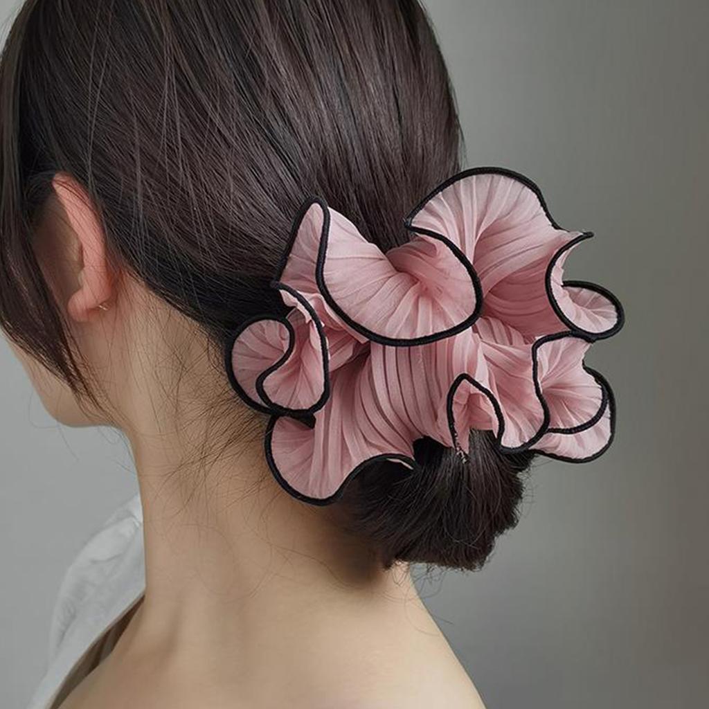 Lace Hair Scrunchies for Women Hair Elastic Hair Rings Aesthetic Hair Tie Hair Scrunchy Ponytail Hair Holder