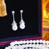 New Fashion High-end Fashion Natural Pearl Earrings High-end Zircon Jewelry Earrings Light Luxury Earrings For Women