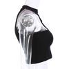 Lato bez rękawów seksowne kobiety dziewczęta letnia kamizelka Crop Top koszula bluzka Casual Slim czarne zbiorniki Hot