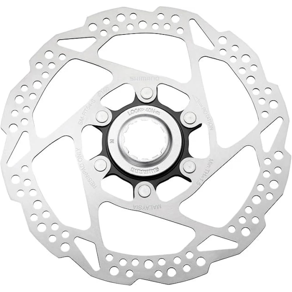 Shimano SM-RT54 160mm Center Lock Wide Type Resin Pad Lock Ring Internal Serration Generic Product Type