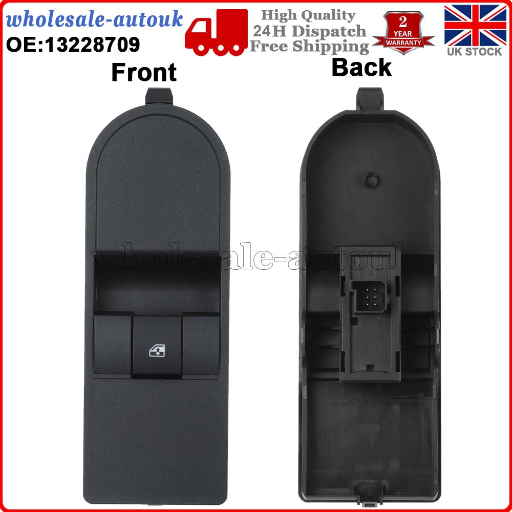 For Vauxhall Opel Zafira B / Astra H Front PASSENGER side electric window switch