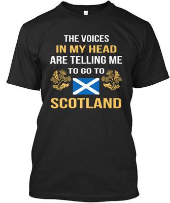 Tričko Love Scotland Vyrobeno v USA Velikost S až 5XL