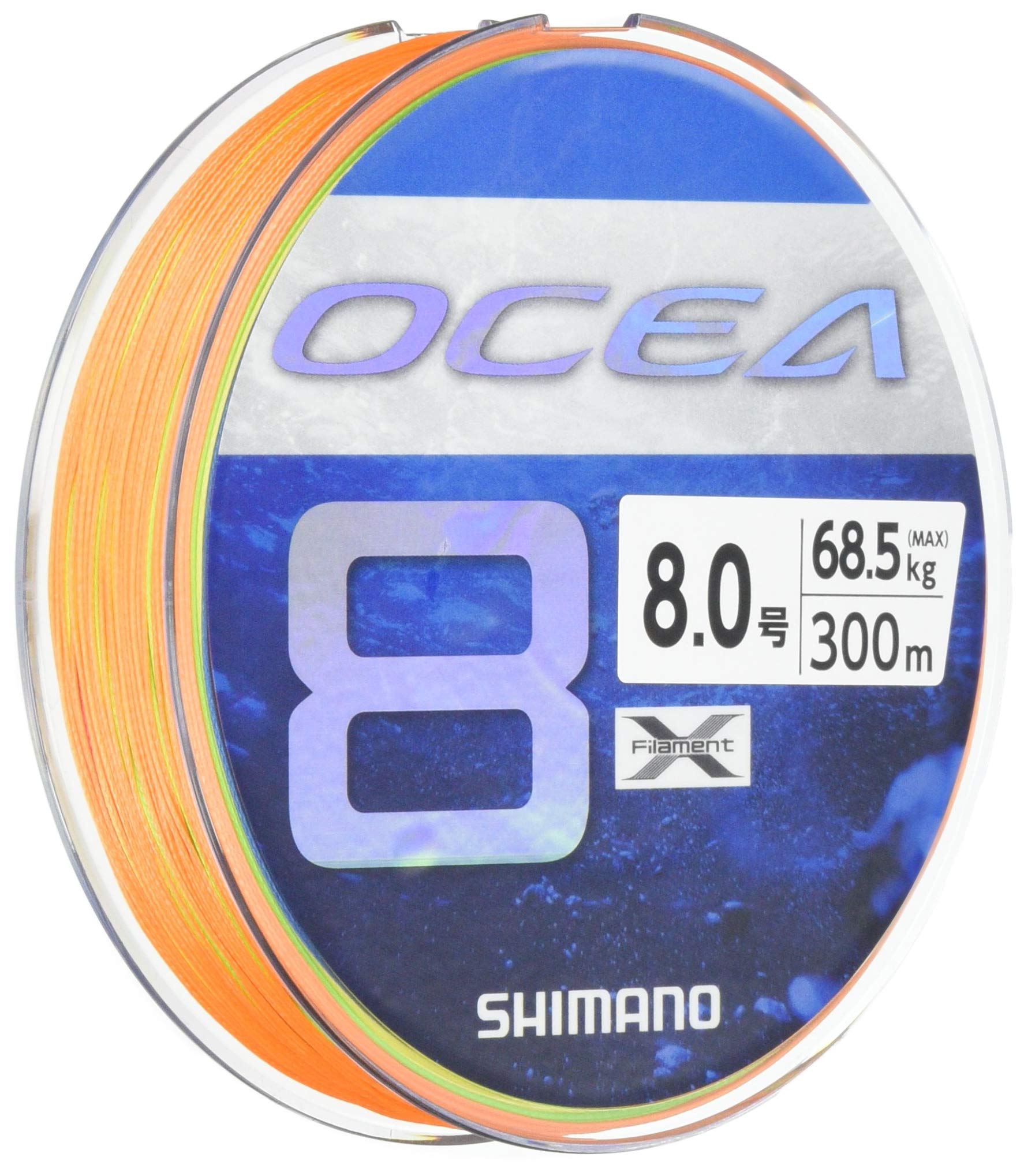 Shimano Ocea 8 Fishing Size 5 Line, 300m, 8.0, Colors, LD-A71S