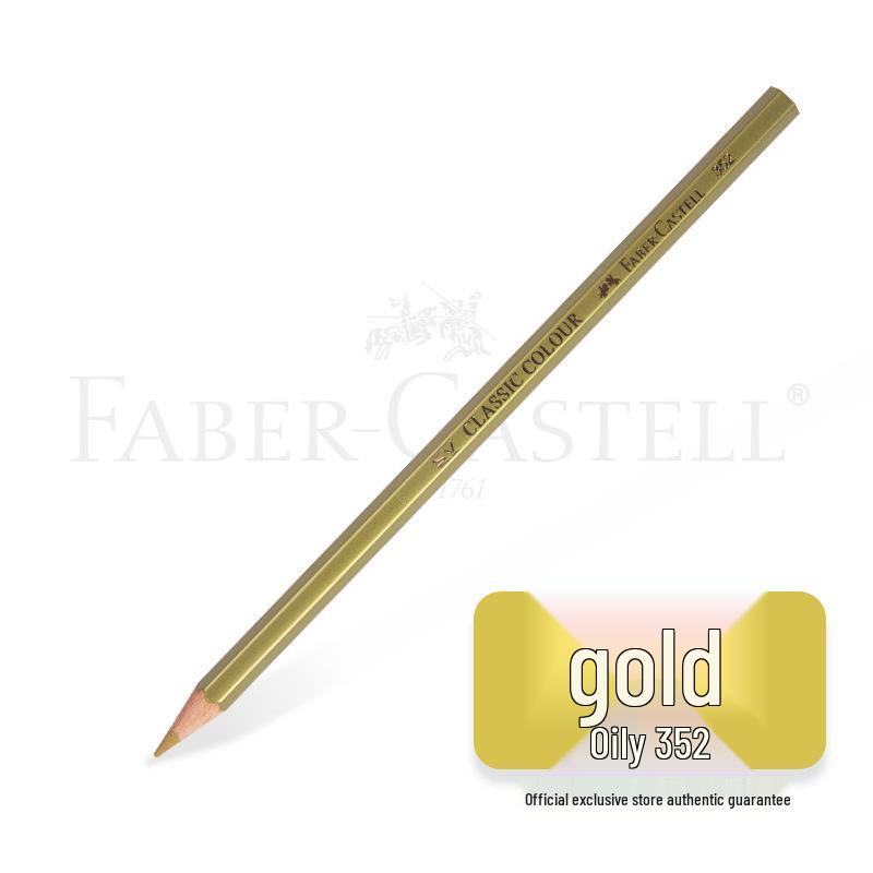 Faber-Castell Art Oil-Based Colored Pencils Set - Red, White, Black, and 60 Single and Complementary Colors.