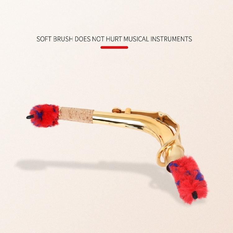 Saxophone Mouth Tube Cleaning Brush Clarinet Cleaning Brush Convenient  To Use