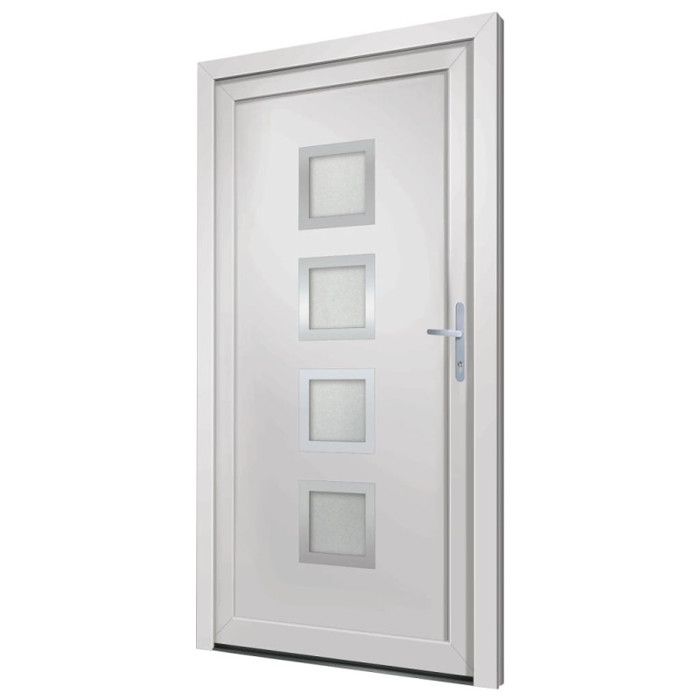 VidaXL Front Door White 98x208 Cm PVC 3187846