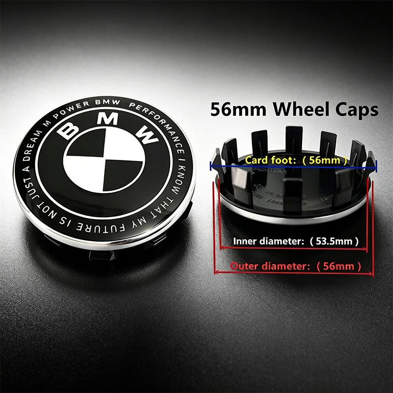 45/68/56/82/74/60/47MM Car Wheel Center Cap Hub Covers Hood Front Rear Trunk Emblem Black white Logo For BMW E46 E53 X1 X3 X5 X6 hbcp90