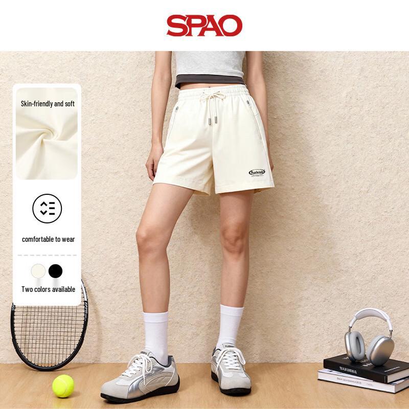 SPAO Women s High-Waist Casual Sporty Shorts L