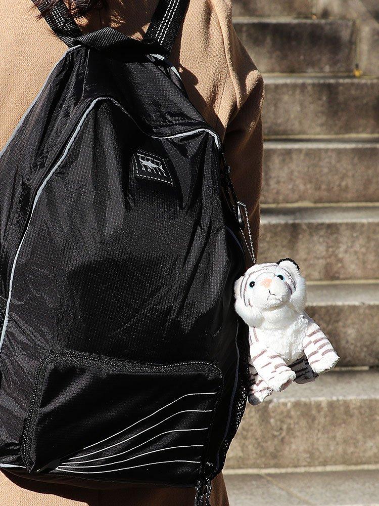 COLORATA White Tiger Plush Mascot (Realistic Wild AnimalWith Chain) Cute Animal Keychain Doll Gift (Twice Tested)