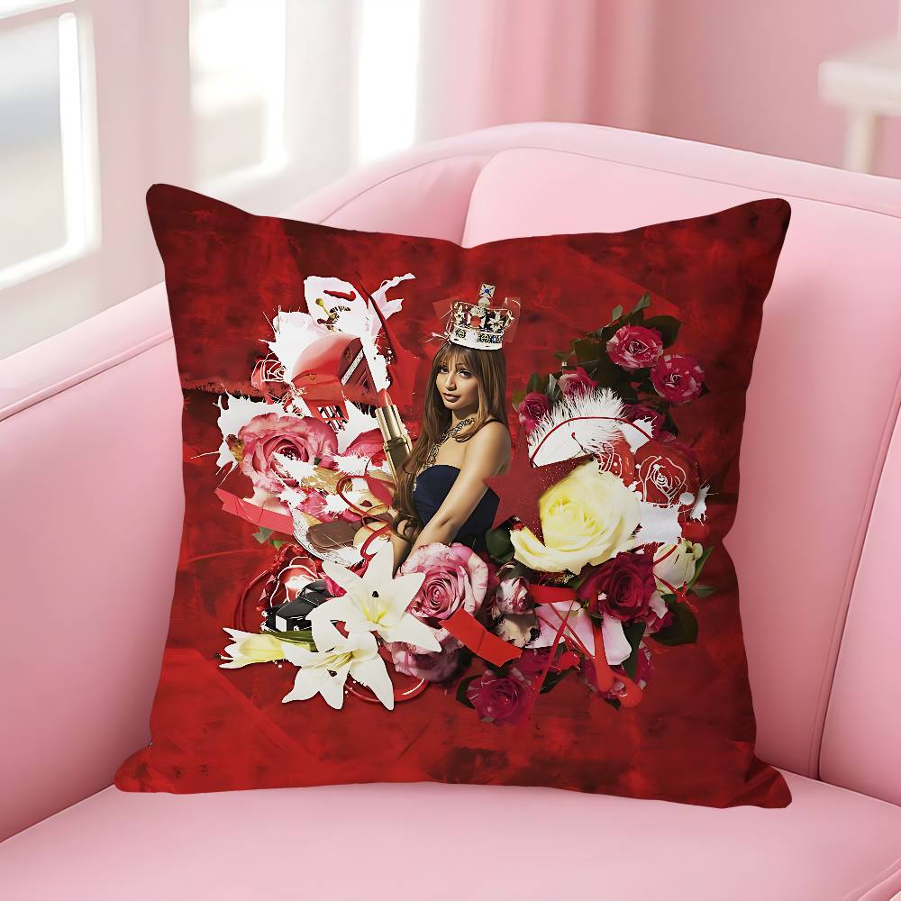 

PPinkPantheressS Fancy That Celebrity Merchandise AllMatch Printed Pillow Case Sofa Car Office Room Decoration Protector 30x30cm