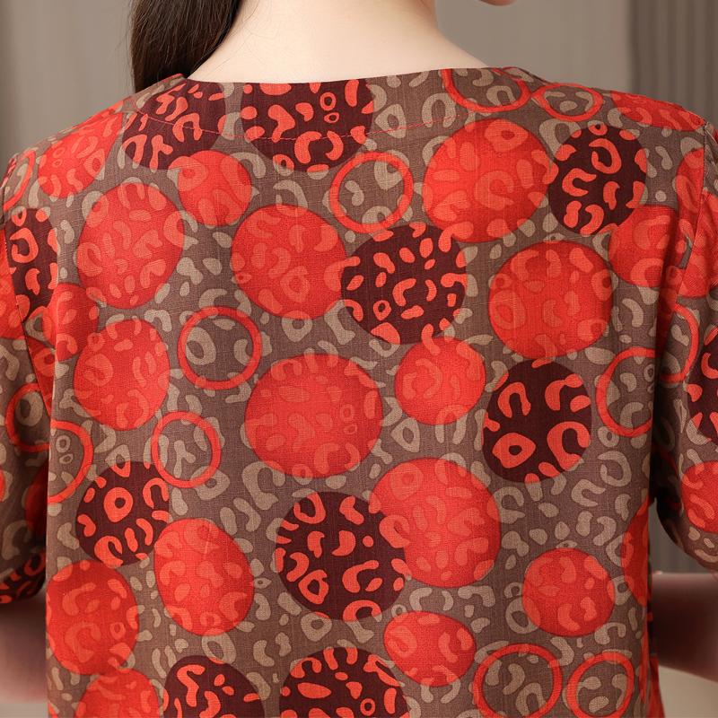 Summer Women's Two Pieces Set Plus Size Elegant Cotton Linen Wide Leg Pant Sets Casual Ladies Clothes