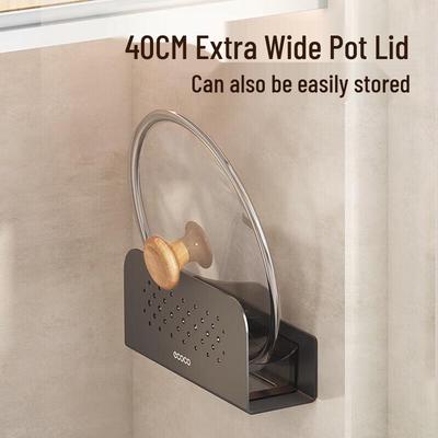 Wall-mounted Pot Lid and Utensil Holder