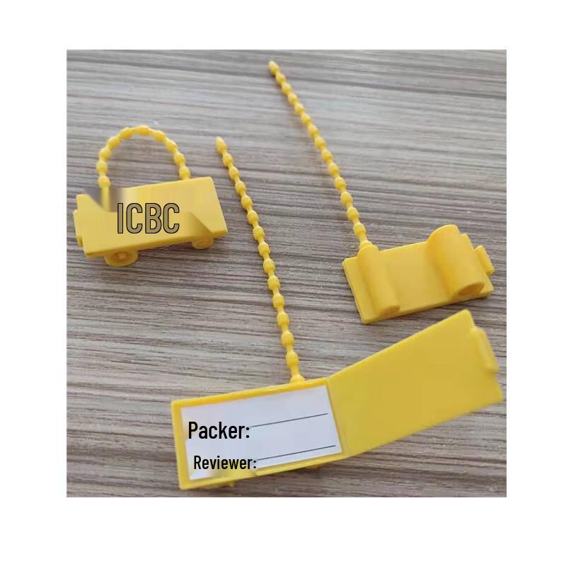 RYZH Disposable Yellow Bank Bag Security Seals