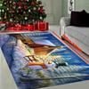 Christmas-Themed Carpet, Winter Snowman Floor Mat For Indoor And Outdoor Entrance, Home Decoration Accessory