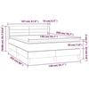 3131024 vidaXL Lit à sommier tapissier et matelas Vert foncé 140x200cm Velours