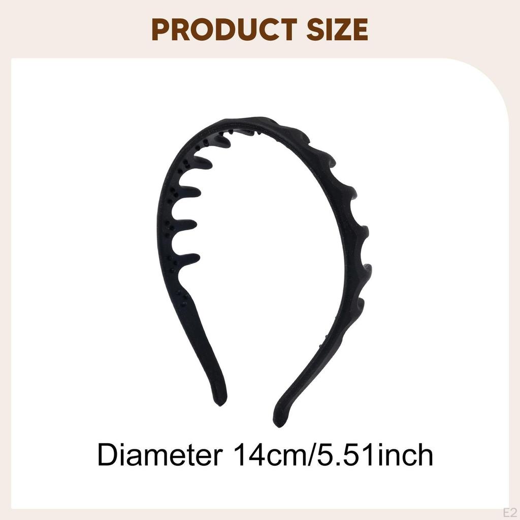 Silikon Stirnband Anti-Rutsch Kamm Stirnband, Bequem, Biegsamer Schlichter Haarreif, Band für