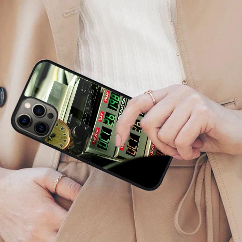 Back To the Future DeLorean Time Machine Magnetic Phone Case For iPhone 17 Air 16 14 13 12 Pro Max 15 Plus MagSafe Cover