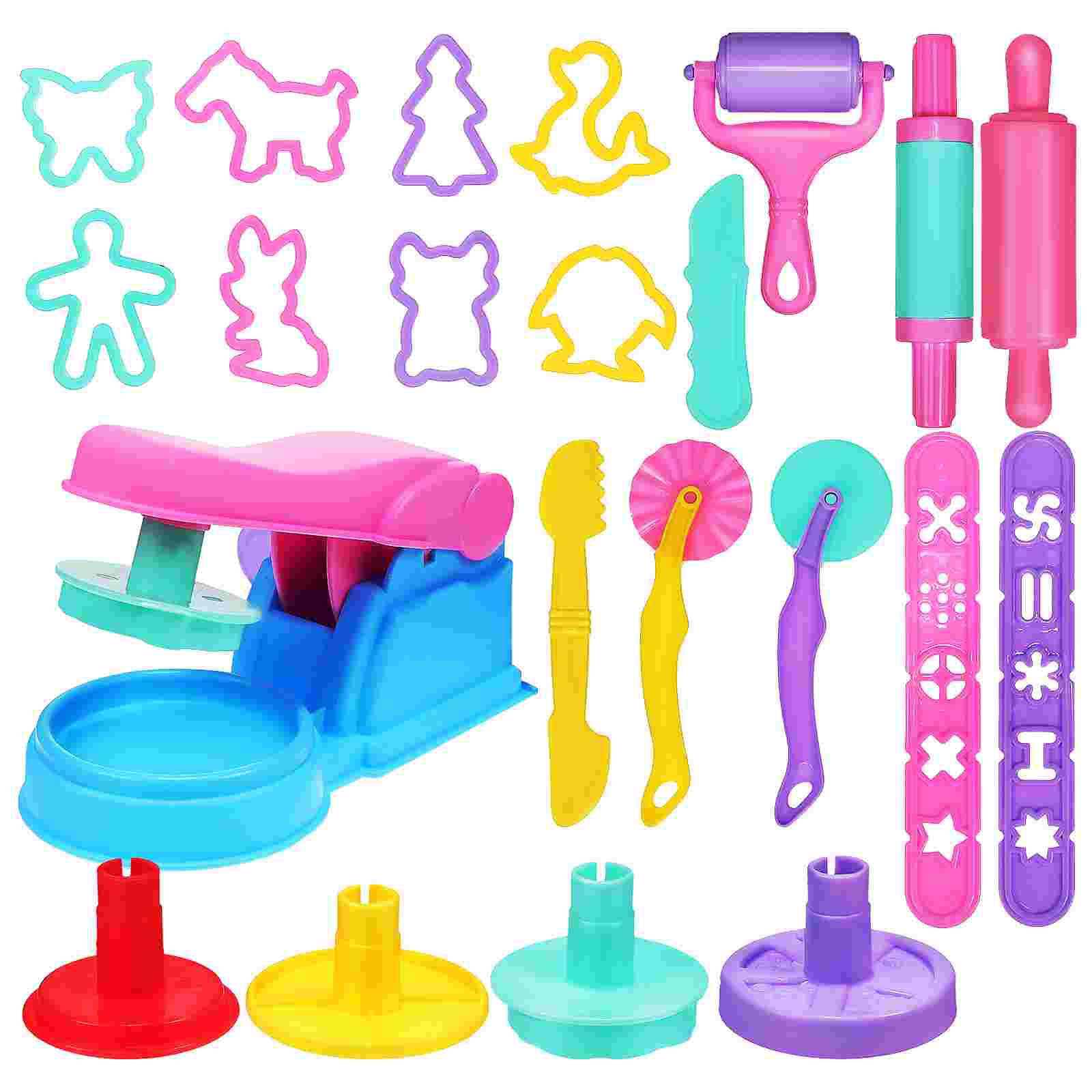 

Dough Tools Molds Clay Playdough Mold Kids Tool Animal Kit Modeling Baking Set Toys Plastic Play Press Sand Rolling Accessories XXL