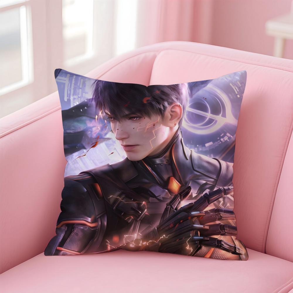 

Simple Daily Life LLove and Deepspace GAM ICONS Cushion Cover Linen Pillowcase Cover Soft Decor for Sofa Home Room 30x30cm