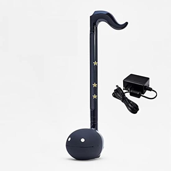 Otamatone Techno Electronic Musical with AC by Maywa Denki Instrument, Black, Adapter,
