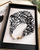 Magnetic Buckle Silk Scarf Headband Internet Celebrity New Magnetic Buckle Bracelet Small Long Women's Summer Casual Necklace Diamond Neck Band
