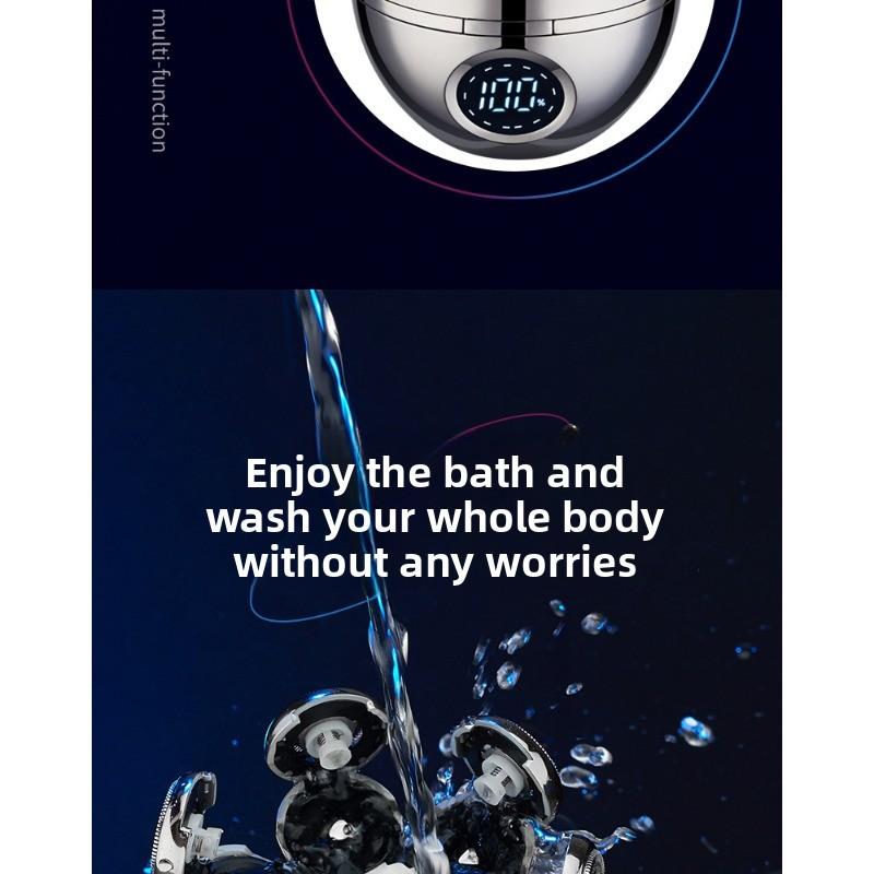 Men's Electric Shaving Kit - Intelligent Seven-blade Electric Shaver for Shaving Facial Hair, Perfect for Clean-shaven Heads At Home.