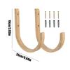 Yoga Mat Organizer 2 Pieces With Screws Space Saving Hanger Yoga Mat Wall Mount Storage Rack For Home Gym Indoor Exercise