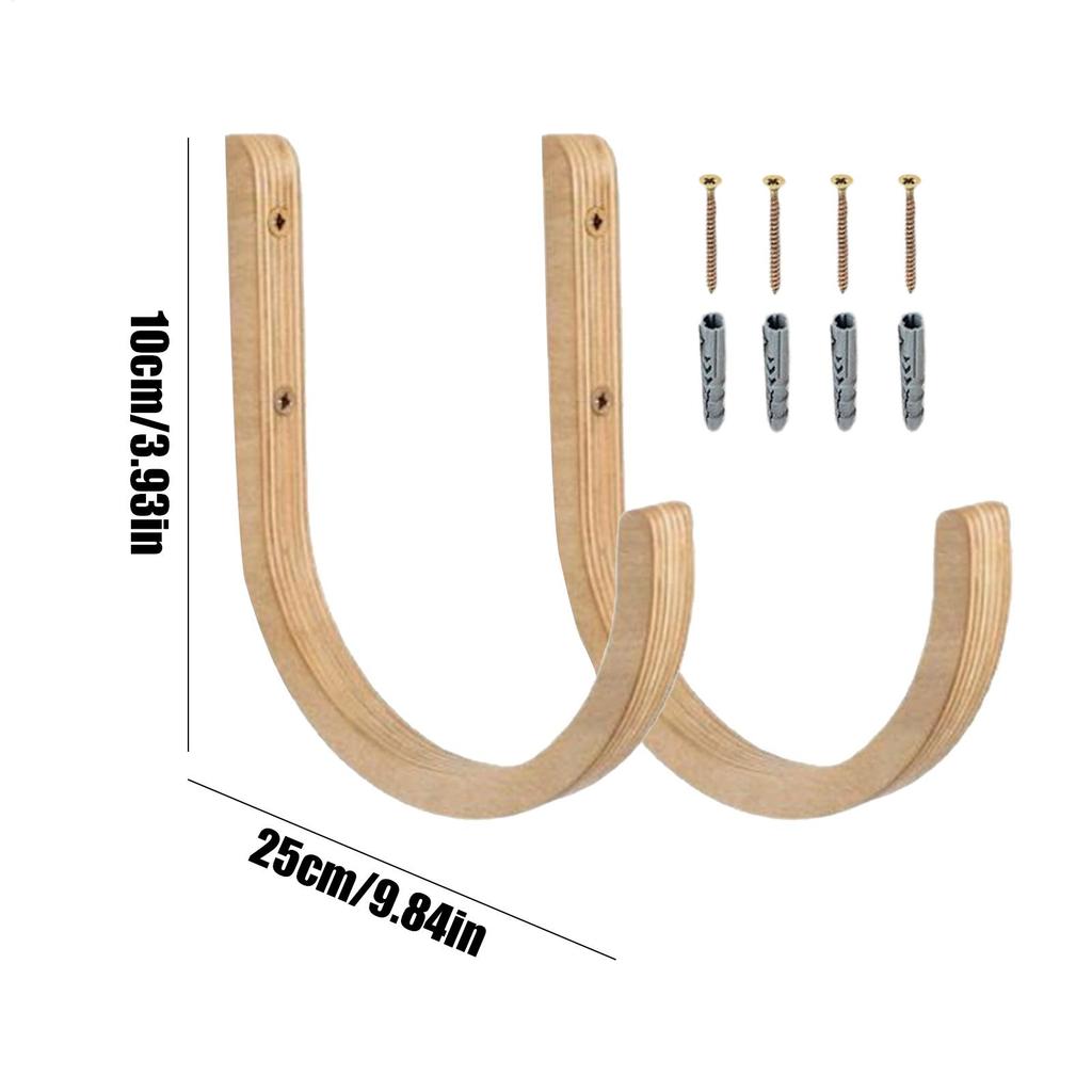 Yoga Mat Organizer 2 Pieces With Screws Space Saving Hanger Yoga Mat Wall Mount Storage Rack For Home Gym Indoor Exercise