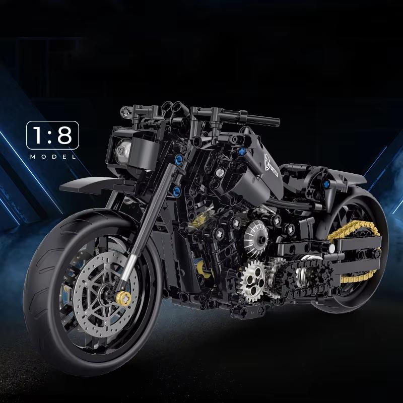 538Pcs Technical Classic Motorbike Building Model Blocks Moto Road Racer Bricks Christmas Gifts Toys for Kid Boys Children Adult