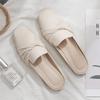 Lazy shoes bag head half slippers women wear 2025 spring and summer new Internet celebrity half tray single shoes Muller shoes flat sandals