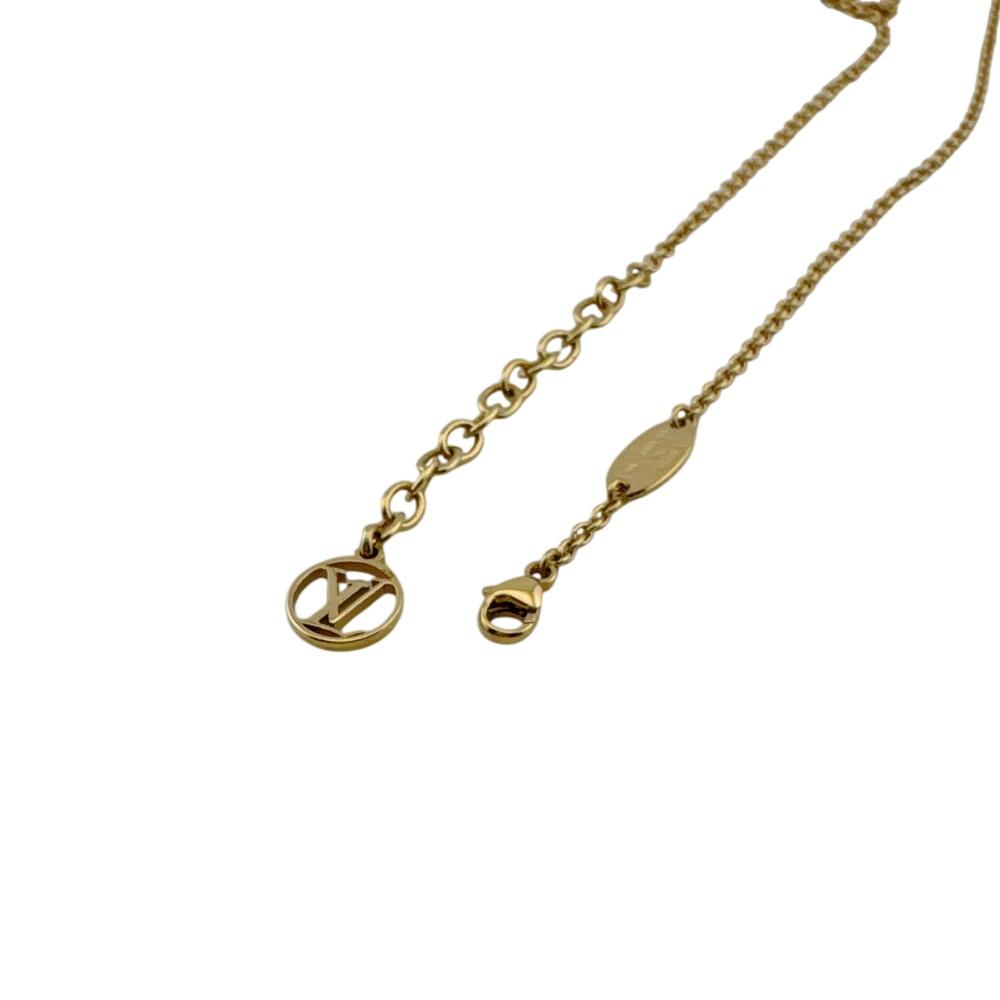 LOUIS VUITTON M61083 Gold Plated Essential V Necklace gold Gold Plated Used