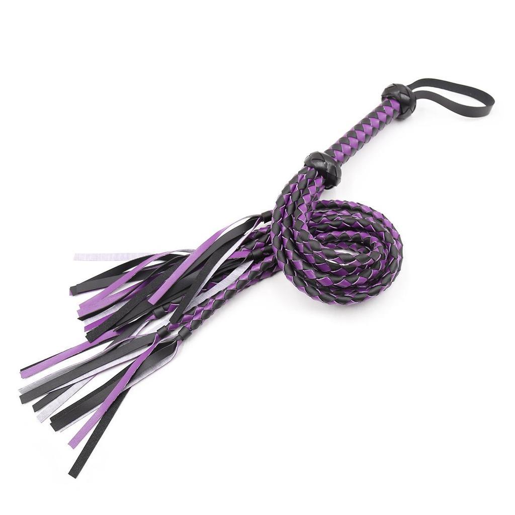Whip BDSM Sex Toys Flap Butt Twist Braid 62+16cm PU Couple Game Props Bondage Cosplay