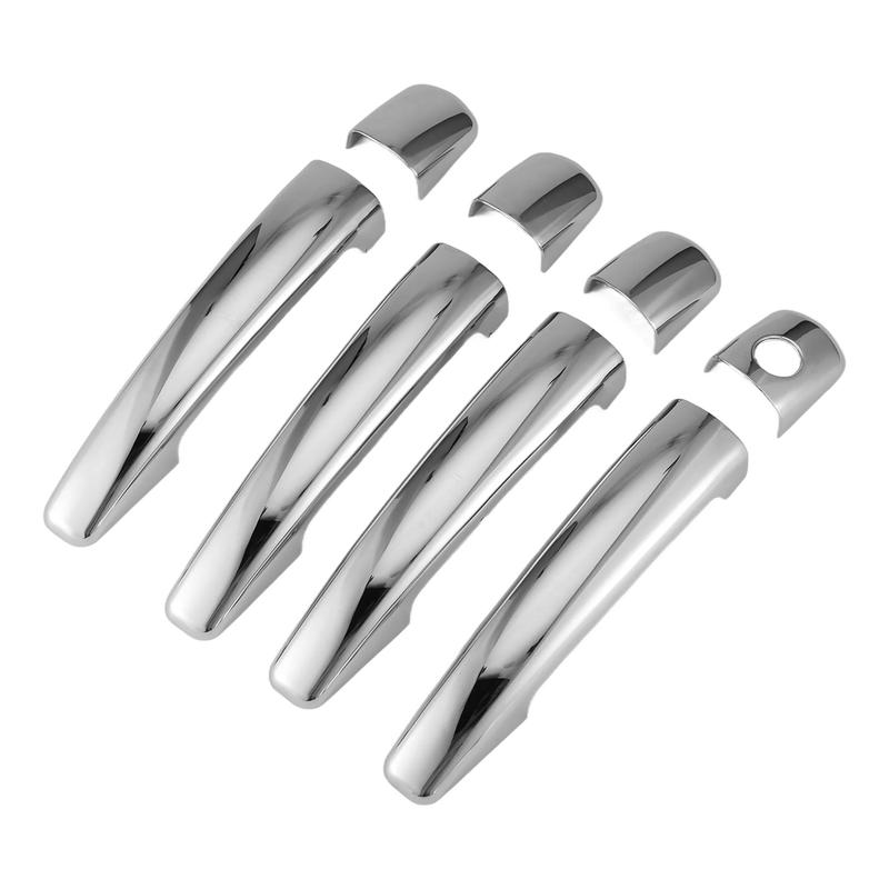 Durable for Peugeot 208 2012-2018 Luxuriou Chrome Exterior Door Handle Cover