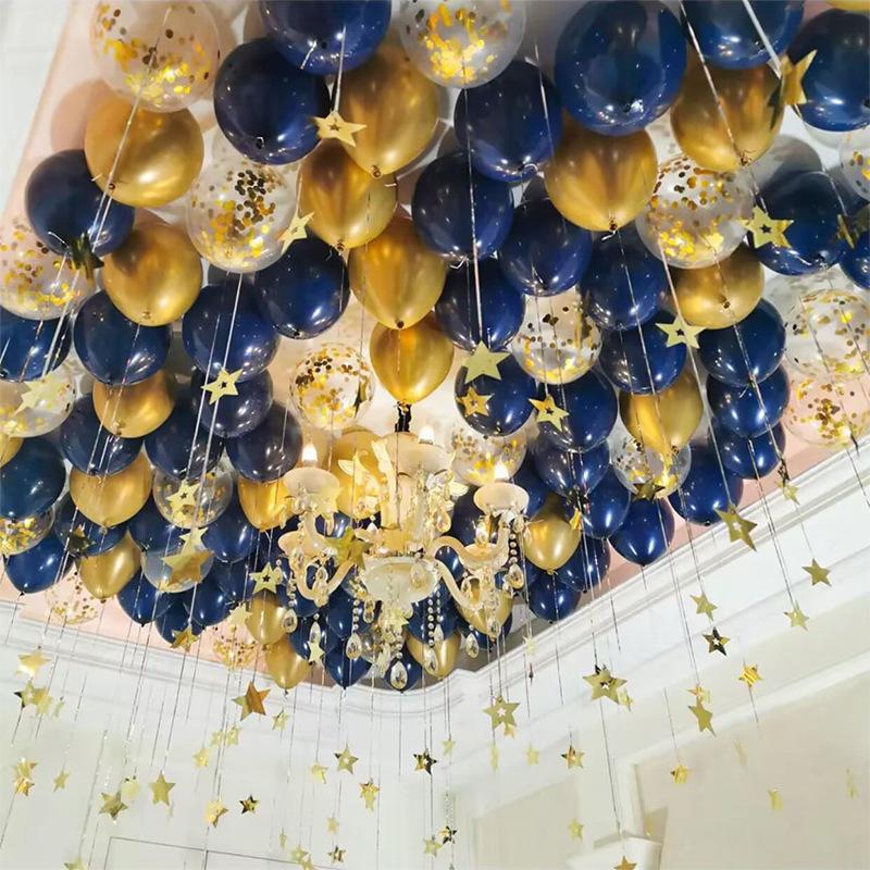 30pcs 10 Inch Multi-color Latex Balloons Set for Birthday Wedding Engagement Anniversary Bachelorette Bridal Shower Decoration