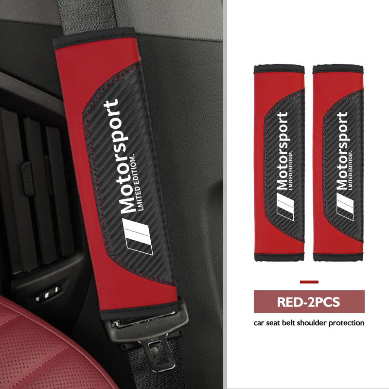 Car Safety Seat Belt Shoulder Sheath Protection Strap Cushion For BMW Performance 1 3 5 7 Series M E93 F20 iX1 iX2 iX3 iX5 iX6