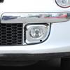 ABS Carbon Fiber/Bright Silver Car Front Fog Lamp Decorative Frame Cover For Fiat 500 2011-2015 Car Modification Accessories