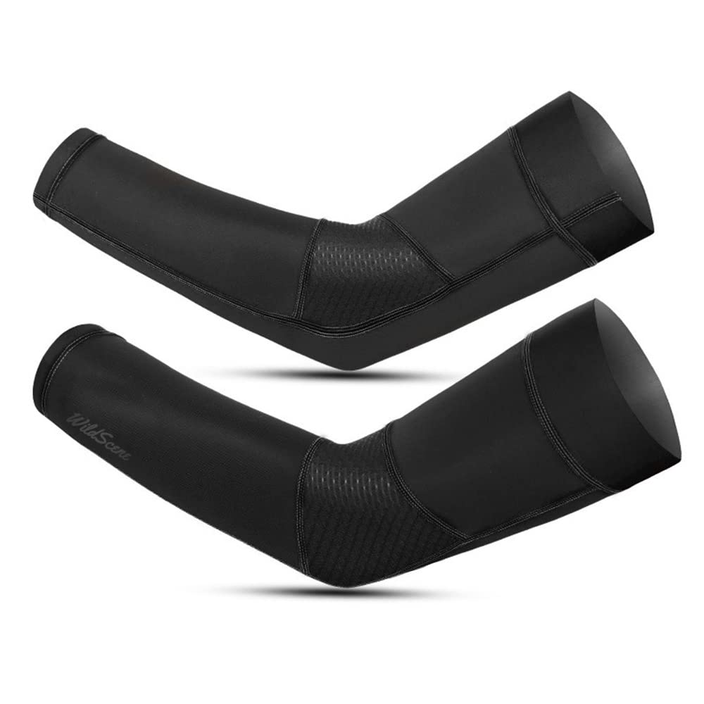 

Рукава 3D Летние Защита от УФ Охлаждающие Спортивные Впитывающие Пот Быстросохнущие Черные 1 [Wild Scene] [Эргономичный Дизайн] UPF50+ Мужские Женские (М, - сет)